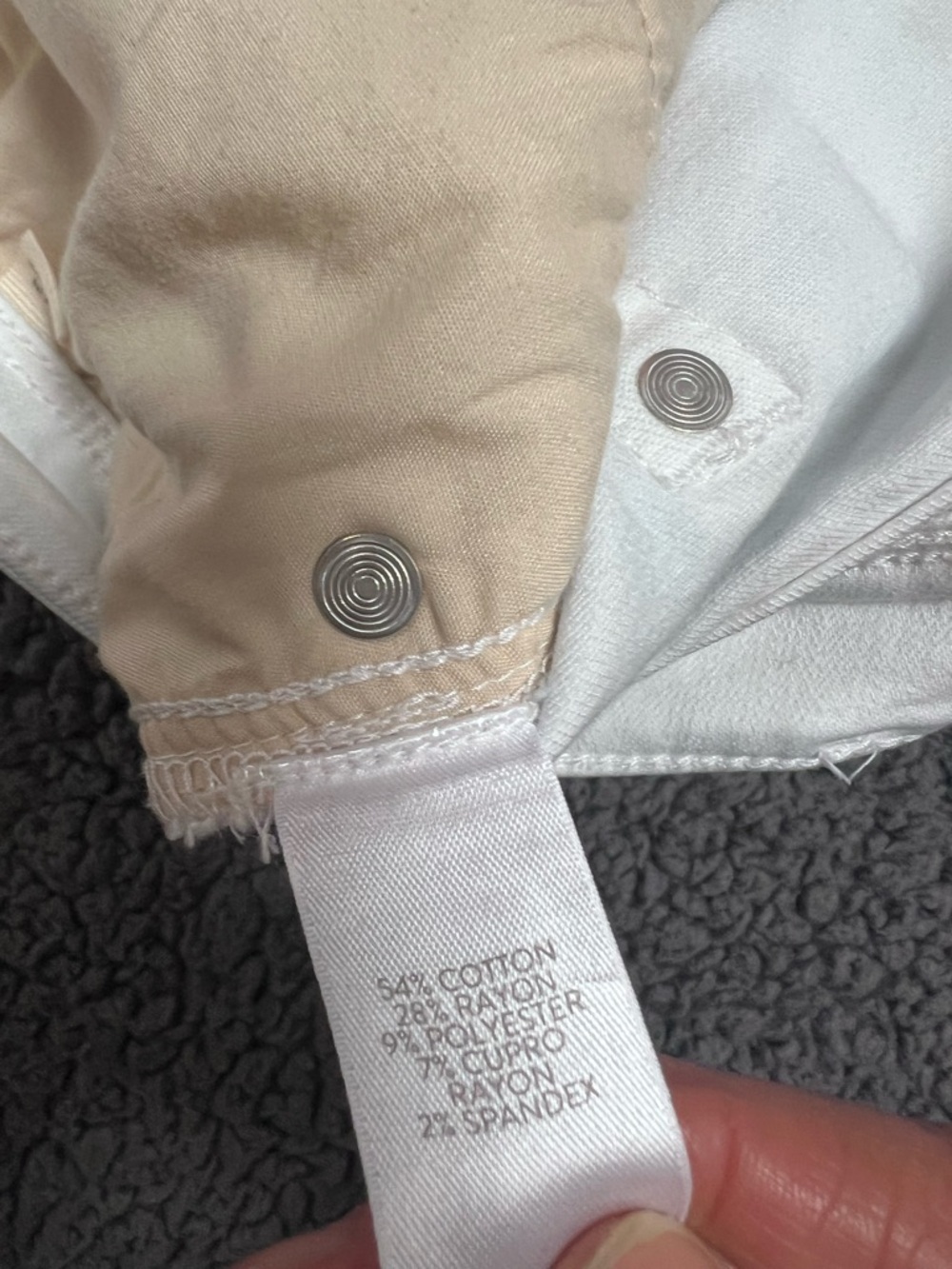 J. Jill White Kick-Flare Ankle Frayed Jeans 12 - Picture 12 of 13